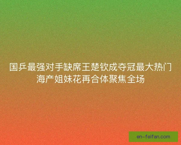 国乒最强对手缺席王楚钦成夺冠最大热门海产姐妹花再合体聚焦全场